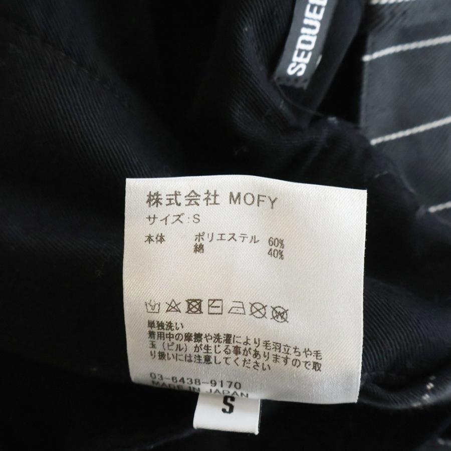 シークエル TYPE-F ストライプ ワークパンツ ネイビー 日本製 L SEQUEL シークエル TYPE‐F ストライプ柄 ワークパンツ チノ トラウザー
