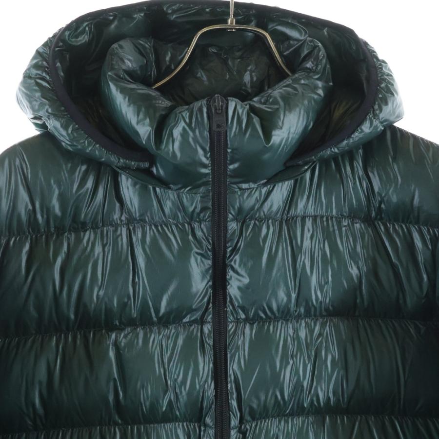 HERNO（ヘルノ） 7DENIER セッテデニール フーデッド ライトダウンジャケット グリーン PI0311U-19328-7800 ...