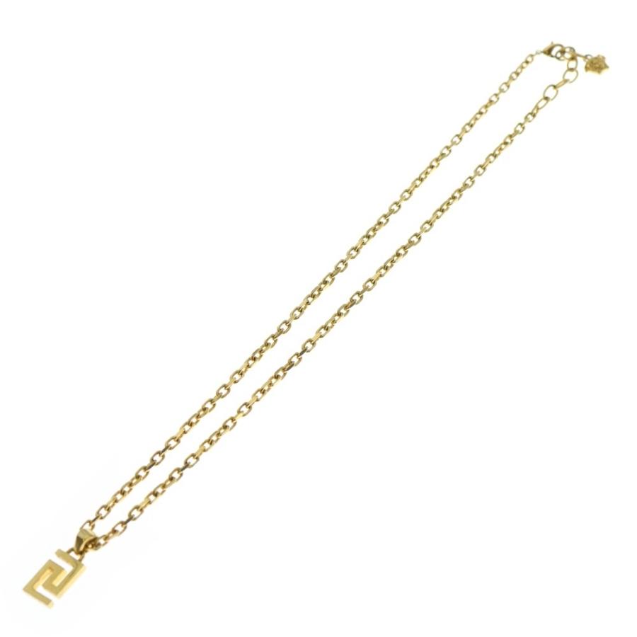 美品 VERSACE ネックレス メデューサ ラインストーン グレカ ヴェルサーチ ネックレス メデューサ 3連チェーン グレカ メンズ