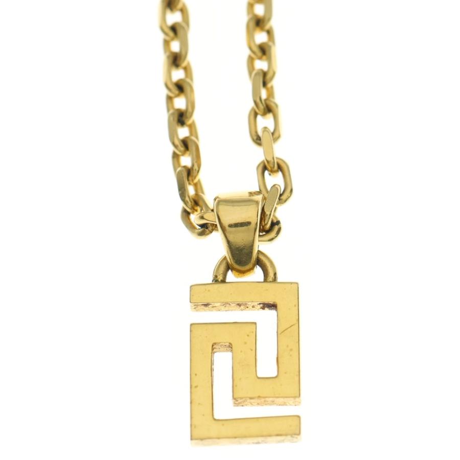 美品✨VERSACE ネックレス メデューサ グレカ 刻印 ゴールド ヴェルサーチ ネックレス メデューサ 3連チェーン グレカ メンズ