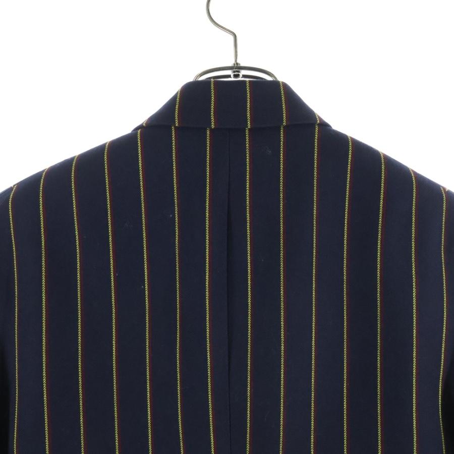 サンローランパリ 20AW ストライプ ウールサージ ダブルブレステッド