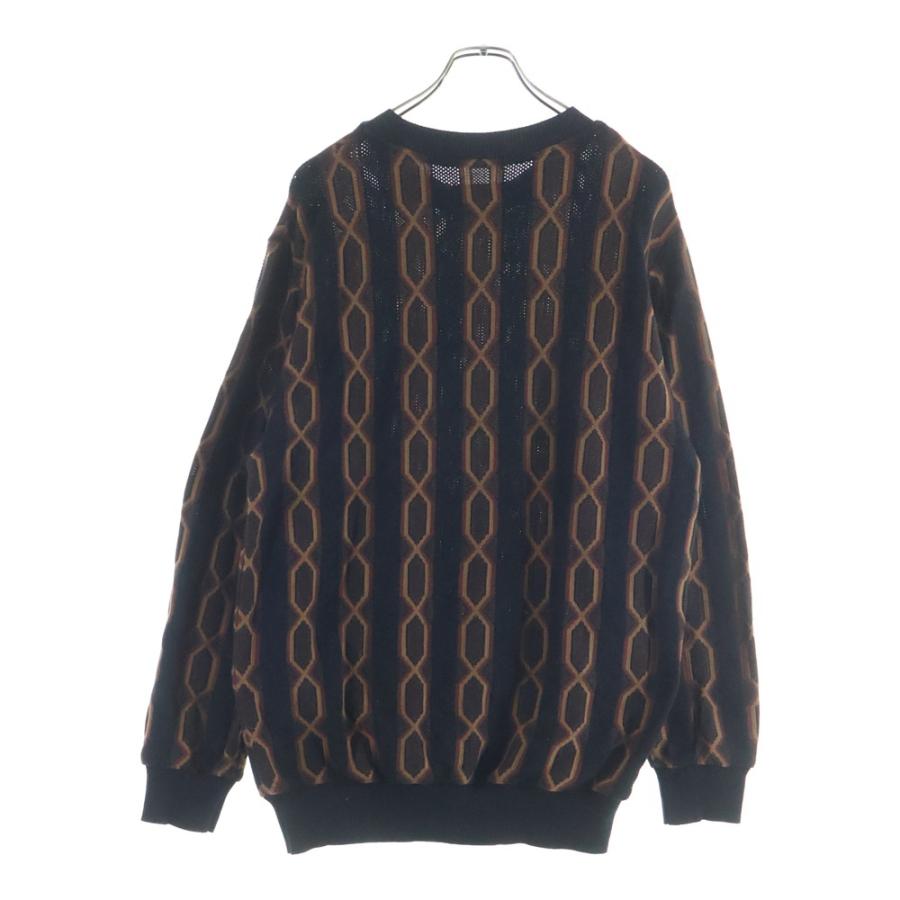 今だけ価格即完売美品24SSワコマリアストライプセーターBLACK/L WACKO MARIA（ワコマリア） 24SS STRIPED JACQUARD KNIT SWEATER
