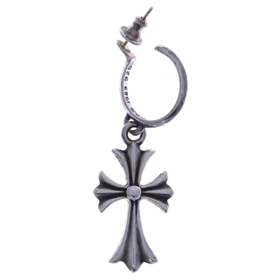 本日限定❗️クロムハーツ　確実正規品　タイニーCHクロスフープピアス 極美品 CHROME HEARTS（クロムハーツ） TINY CH CROSS タイニーCHクロス
