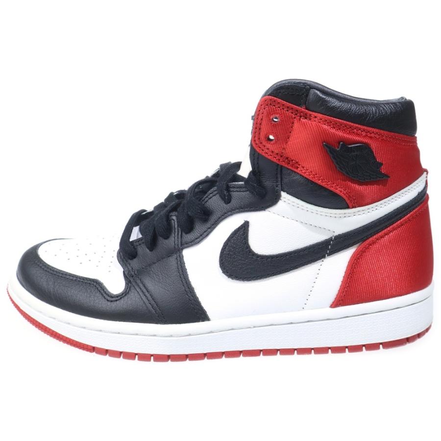 NIKE（ナイキ） WMNS AIR JORDAN 1 RETRO HIGH SATIN BLACK TOE CD0461 