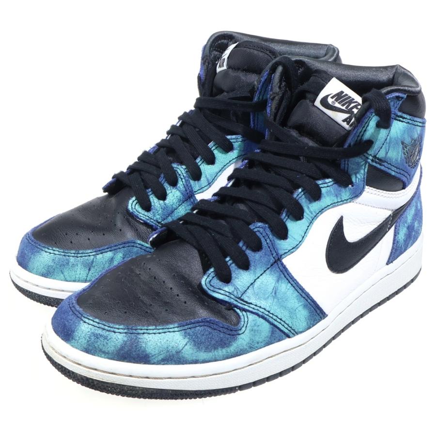 NIKE ナイキ WMNS AIR JORDAN 1 HIGH OG Tie-Dye ウィメンズ エアジョーダン1 タイダイ ハイカットスニーカー ブルー US10/27cm CD0461-100 NIKE（ナイキ） WMNS AIR JORDAN 1 High OG Tie-Dye CD0461-100