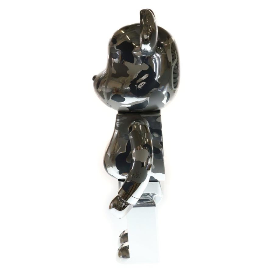 MEDICOM TOY（メディコム・トイ） ×BAPE BE@RBRICK CAMO SHARK SILVER