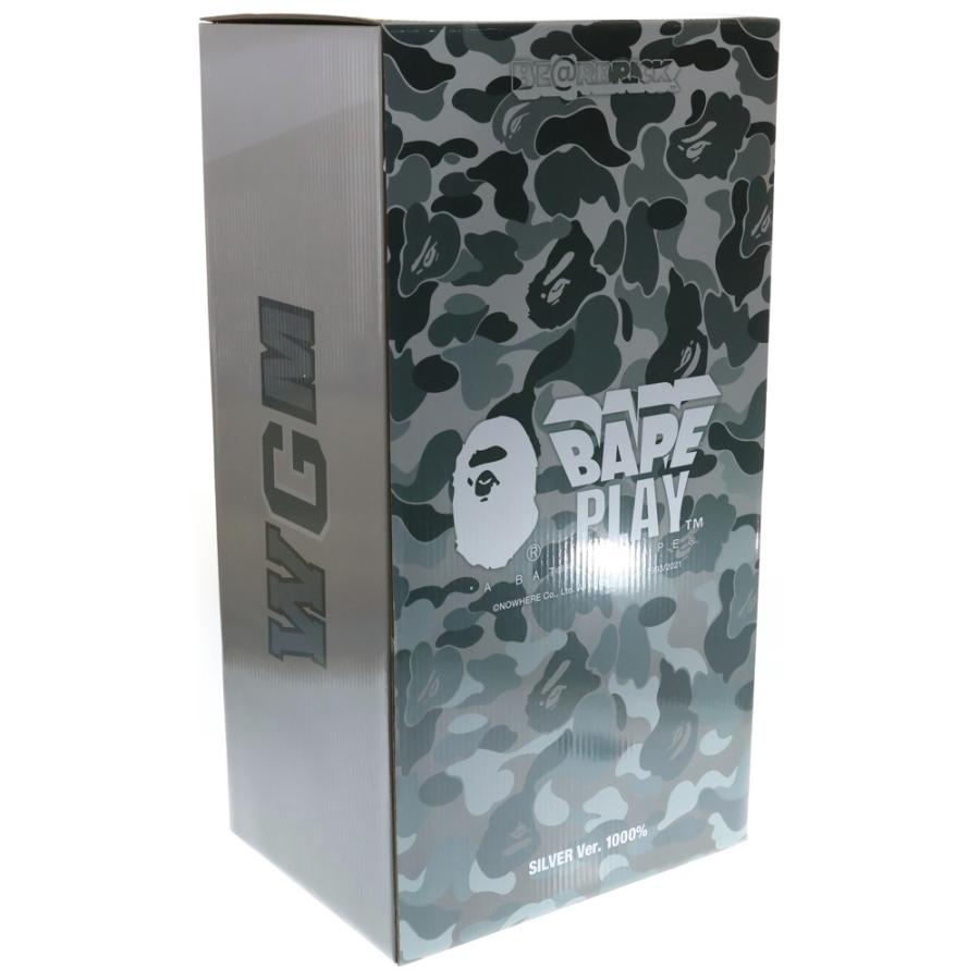 MEDICOM TOY（メディコム・トイ） ×BAPE BE@RBRICK CAMO SHARK SILVER