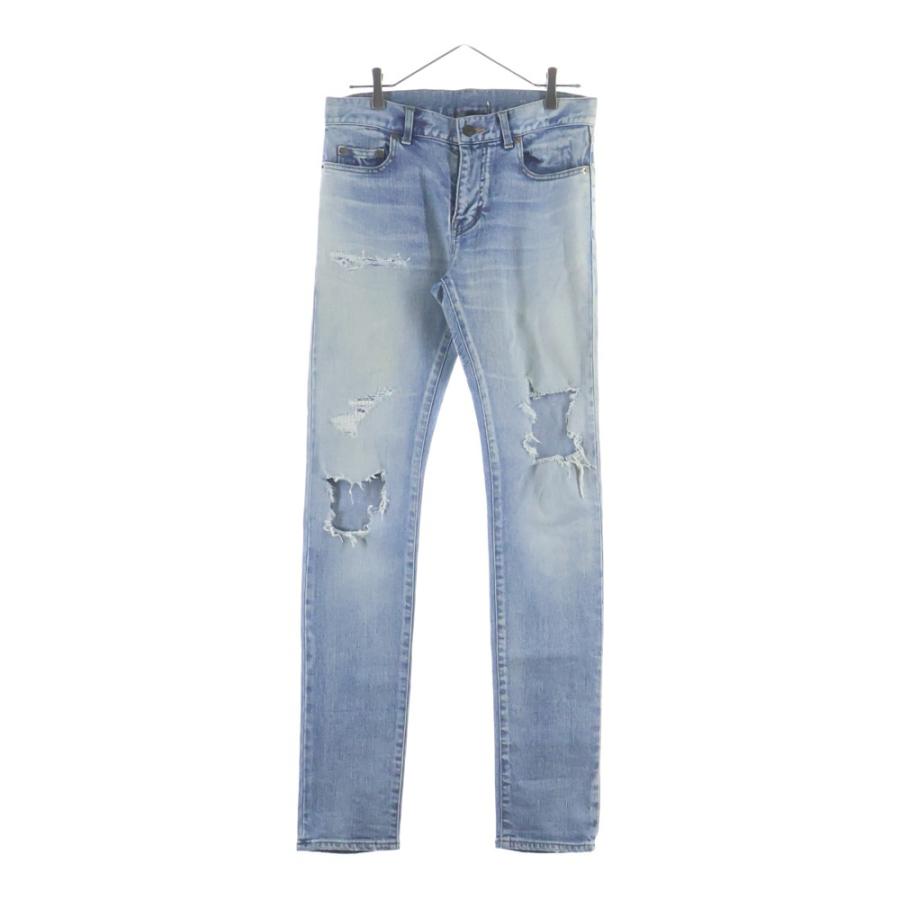 SAINT LAURENT PARIS サンローランパリ 17SS クラッシュ加工ウォッシュ