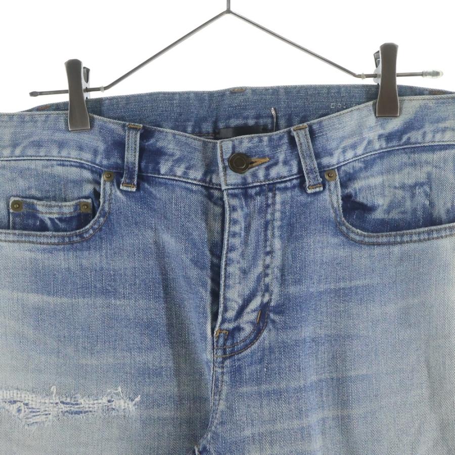 SAINT LAURENT PARIS サンローランパリ 17SS クラッシュ加工ウォッシュ 
