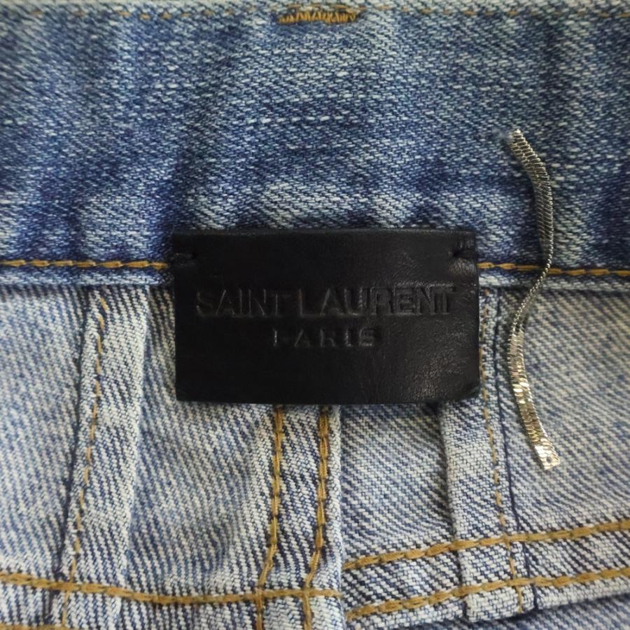 SAINT LAURENT PARIS サンローランパリ 17SS クラッシュ加工ウォッシュ 