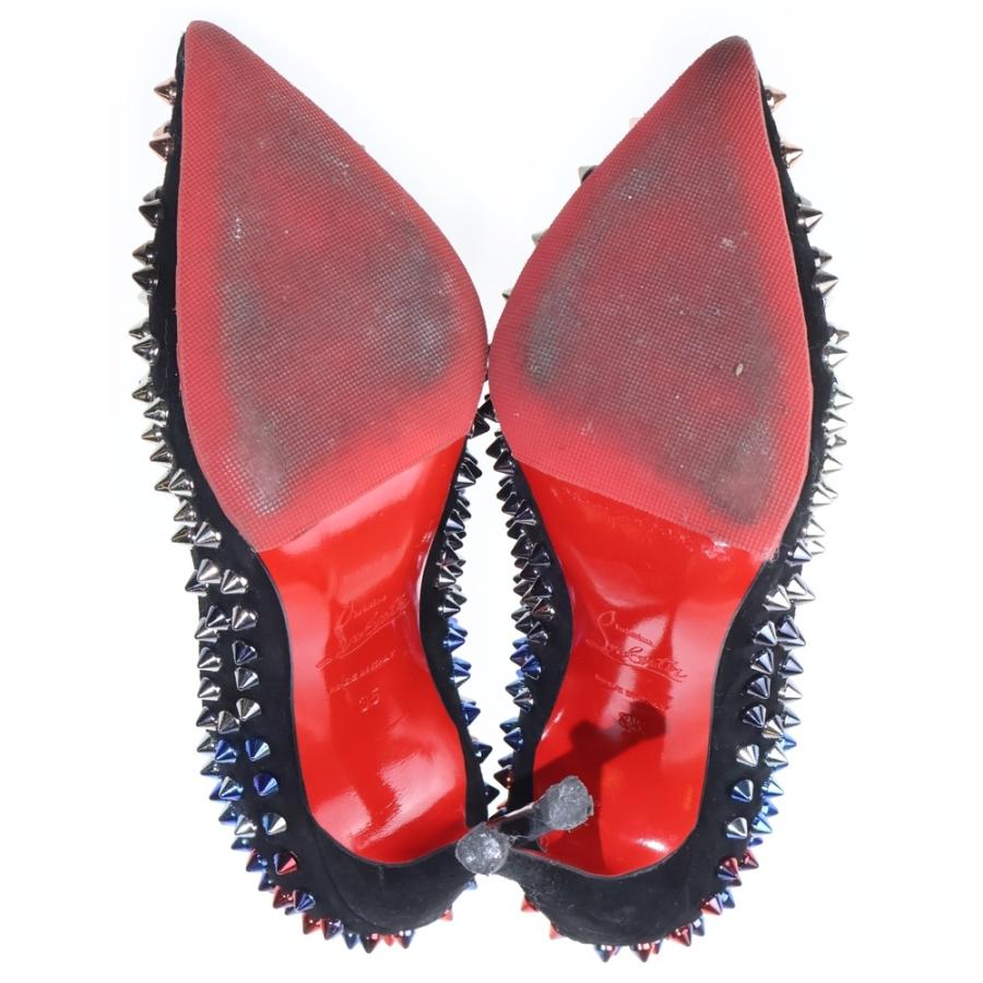 クリスチャン　ルブタン　スタッズ ハイヒール　シルバー　35/5 Christian Louboutin（クリスチャンルブタン） スパイクスタッズ