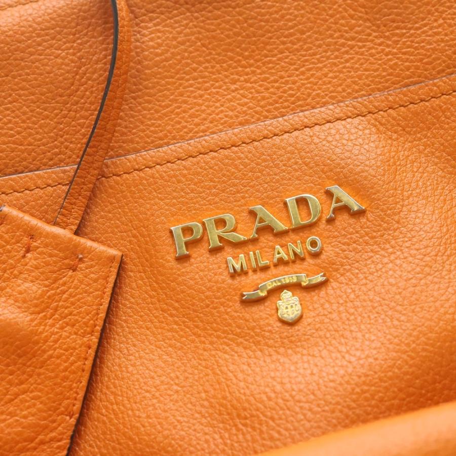 PRADA（プラダ） レザー トートバッグ オレンジ : BRING Yahoo