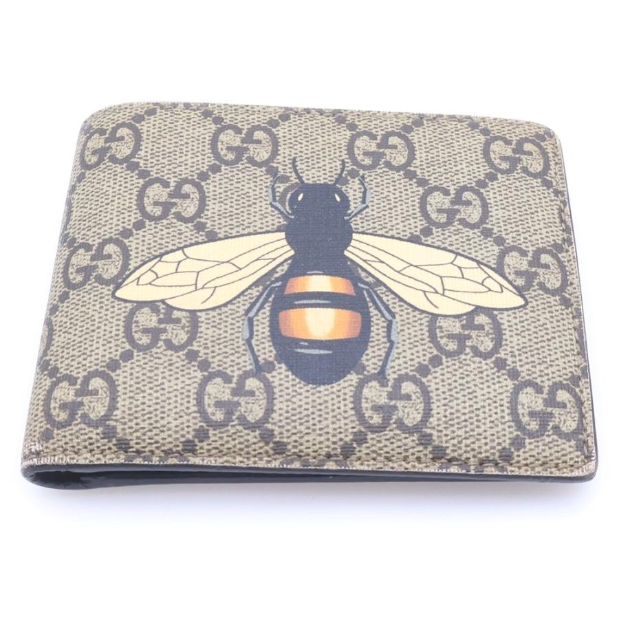 グッチ 二つ折り 財布 GG柄 スプリーム コンパクト GGキャンバス GUCCI（グッチ） GG Supreme Canvas Bi-fold Wallet GGスプリーム