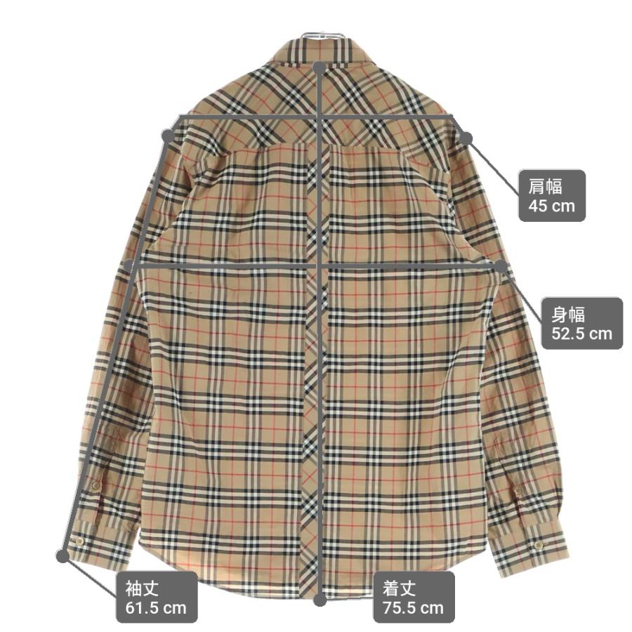 BURBERRY チェック柄長袖シャツ 12m/80㎝ BURBERRY (バーバリー) 綿100％ チェック柄 長袖 シャツ BB8071445
