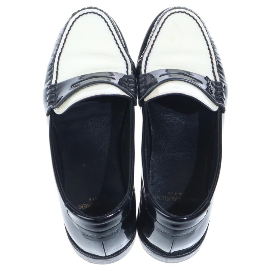 サンローランパリ Le Loafer Penny Slippers パテント ル ローファー