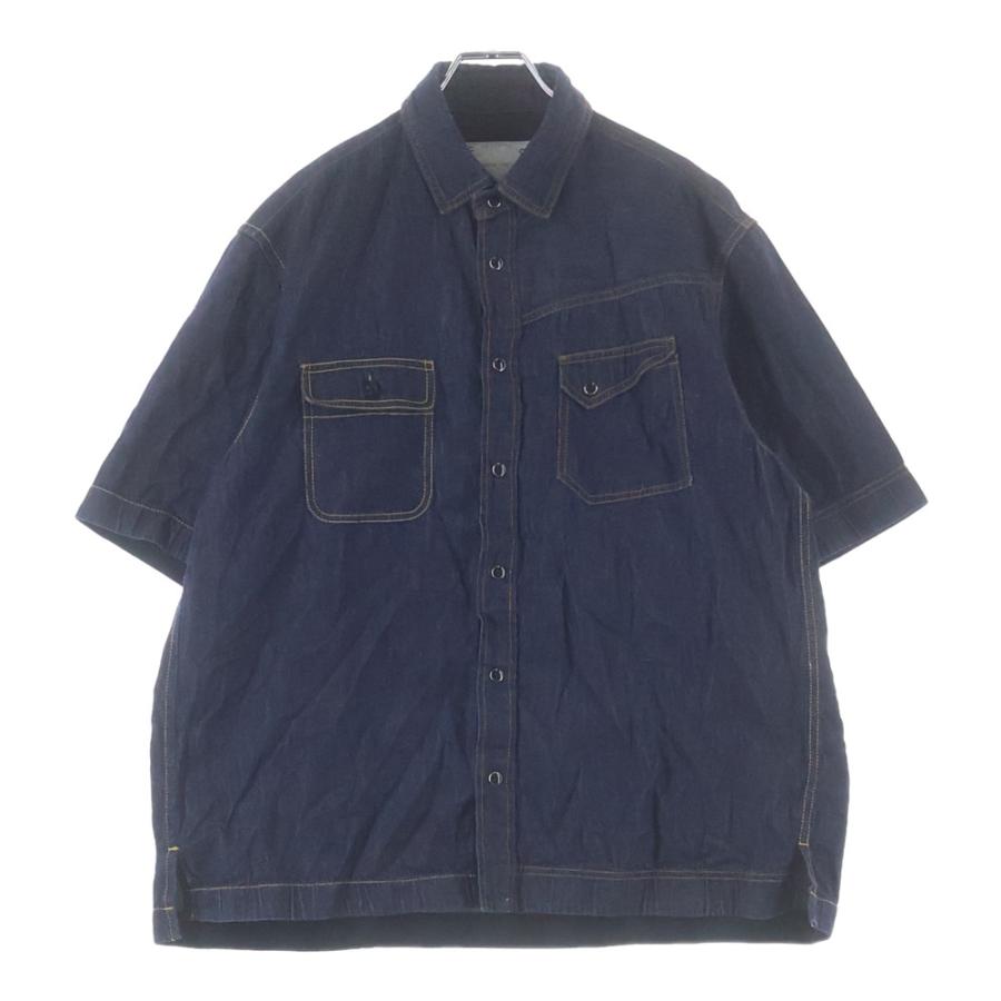 sacai（サカイ） denim shir flap pockets 半袖デニムシャツ フラップ