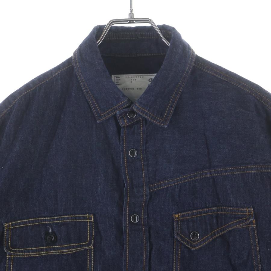sacai（サカイ） denim shir flap pockets 半袖デニムシャツ フラップ