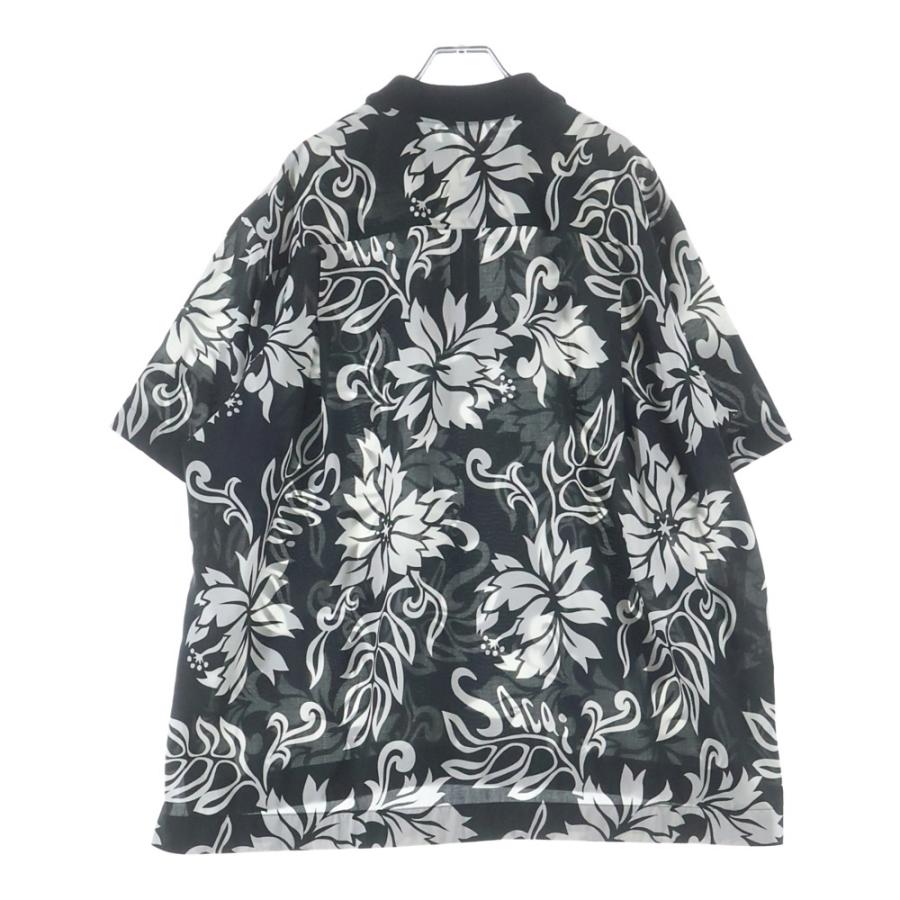 sacai（サカイ） FLORAL PRINT SHIRT 花柄 ジップアップ 半袖