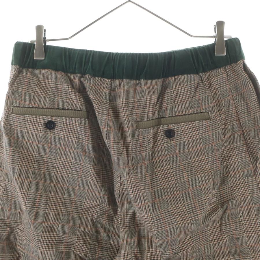 sacai（サカイ） チェック柄 ウエストベルト ストレートパンツ マルチ