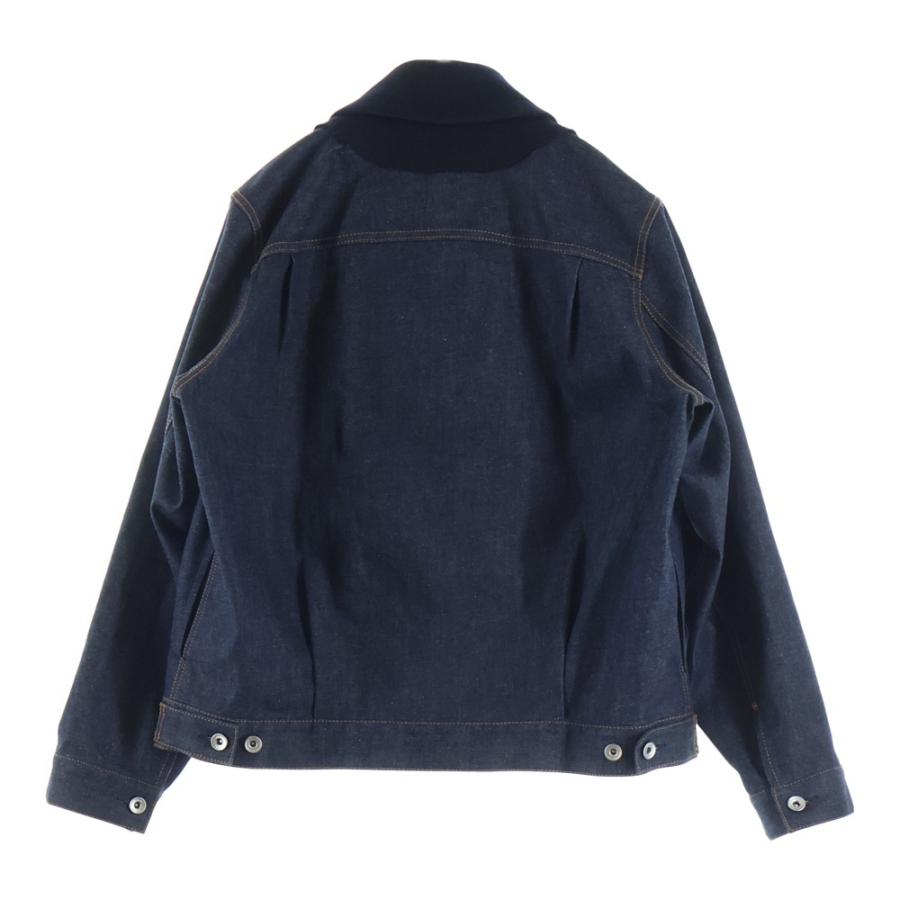 sacai（サカイ） Wool Melton Jacket 2フリップポケット 切替デニム