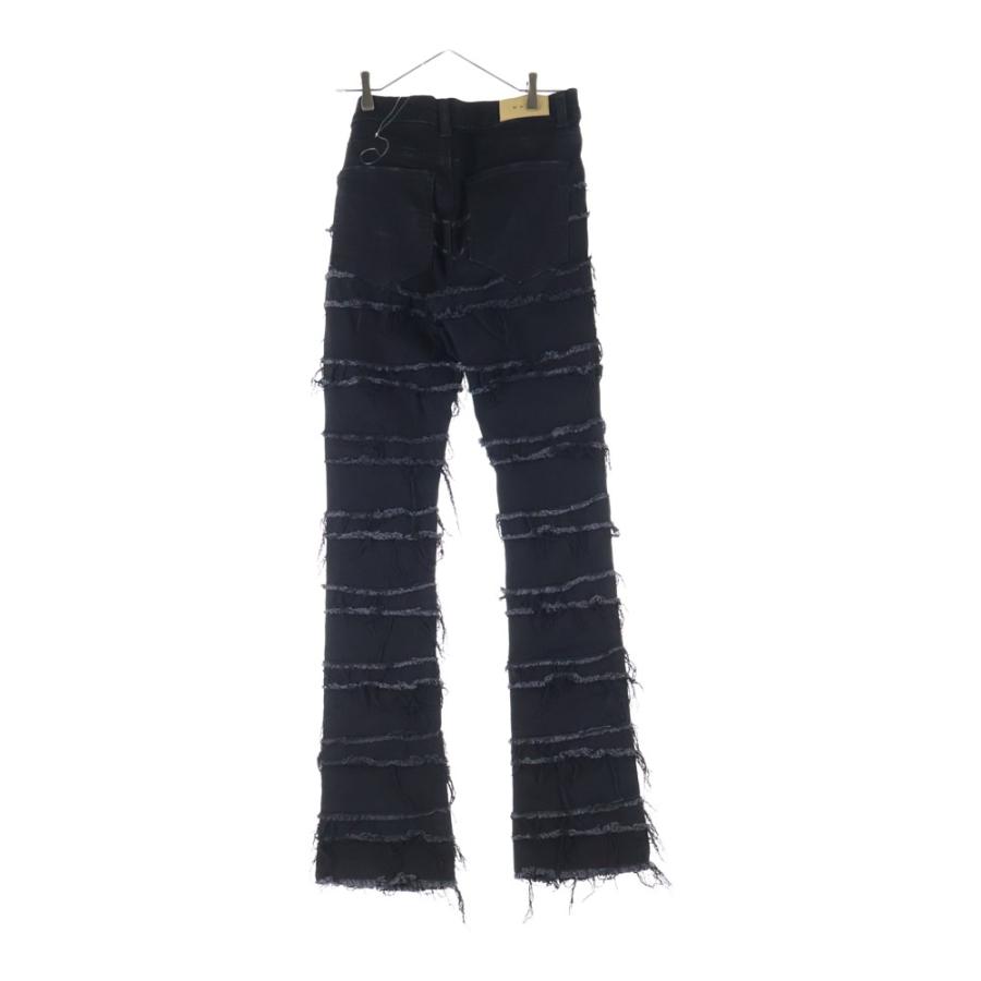 mnml（ミニマル） X597 PANELED SKINNY STACKED DENIM ダメージ加工 