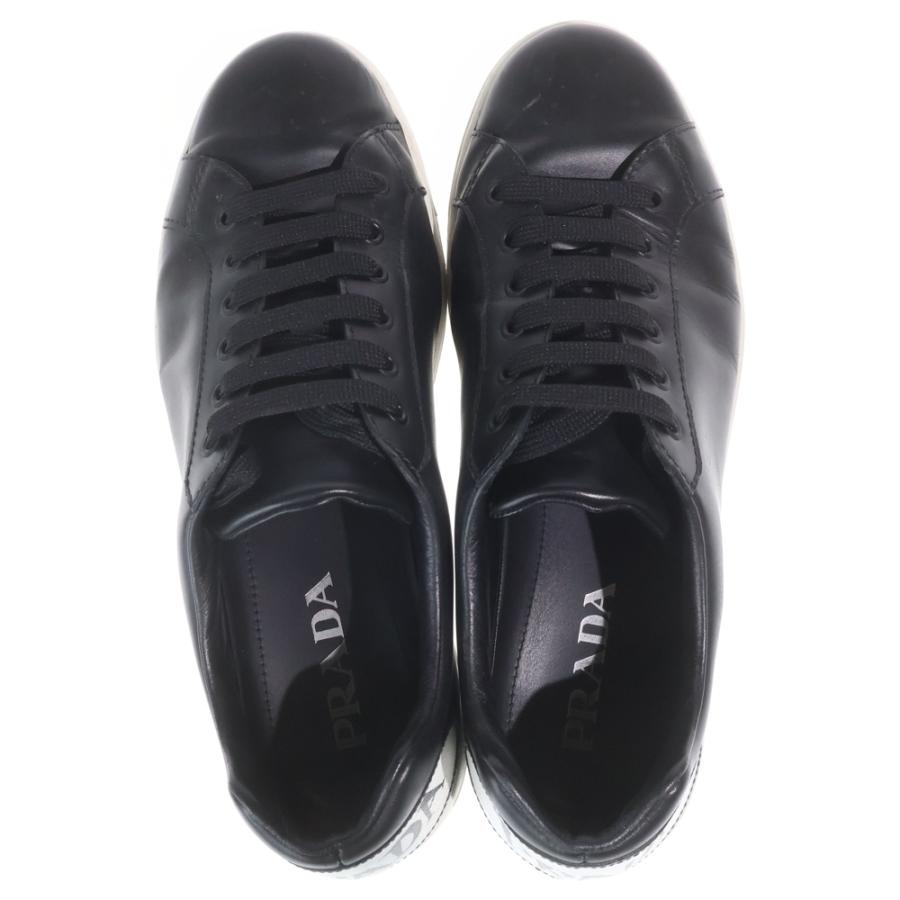 PRADA（プラダ） コミックロゴヒールパッチ レザーローカット