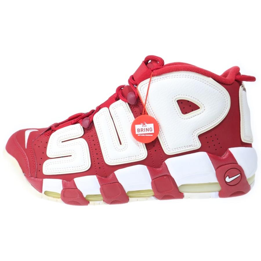即日発送：ナイキ NIKE シュプテン 17SS AIR MORE:28cm Supreme（シュプリーム） 17SS ×NIKE AIR MORE UPTEMPO 902290-600