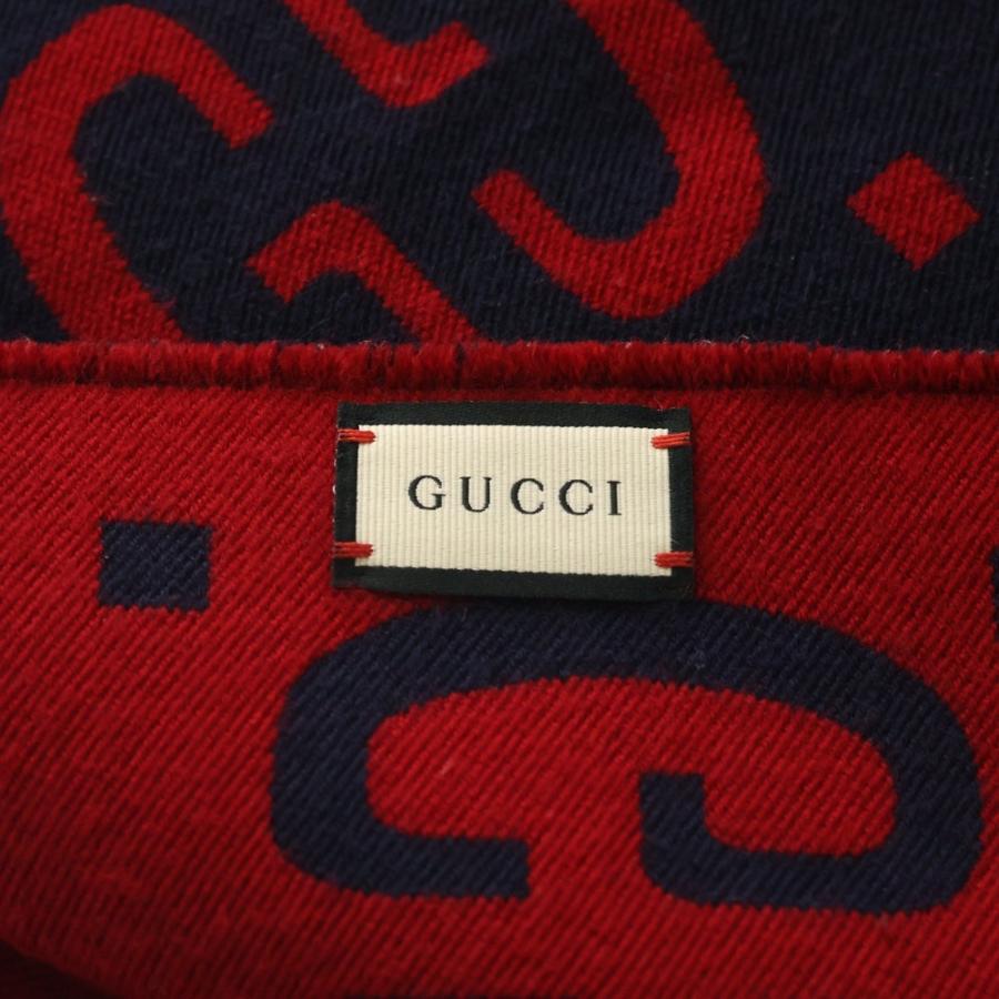 GUCCI（グッチ） ジャンボGGロゴ ウールシルクマフラー スカーフ
