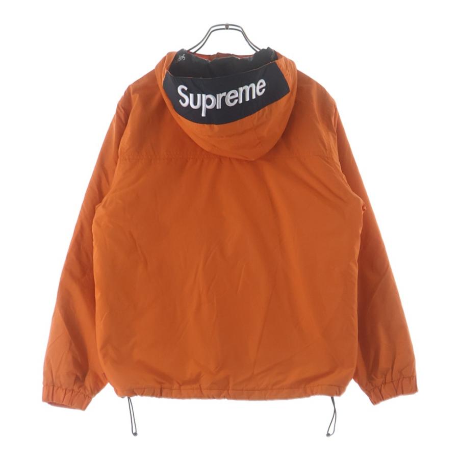 SUPREME シュプリーム 17AW Hooded Logo Half Zip Pullover フーデッドロゴ ハーフジップ プルオーバージャケット オレンジ Supreme（シュプリーム） 17AW Hooded Logo Half Zip Pullover