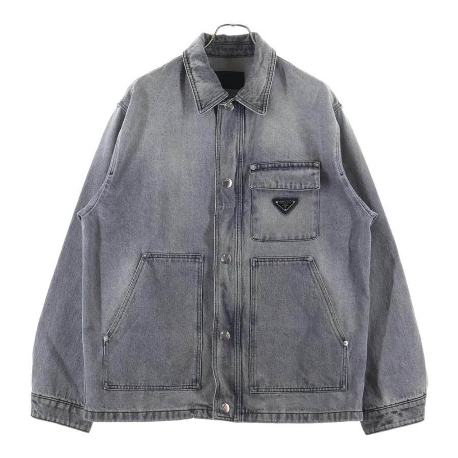PRADA（プラダ） 23AW トライアングルロゴ プレート デニムジャケット