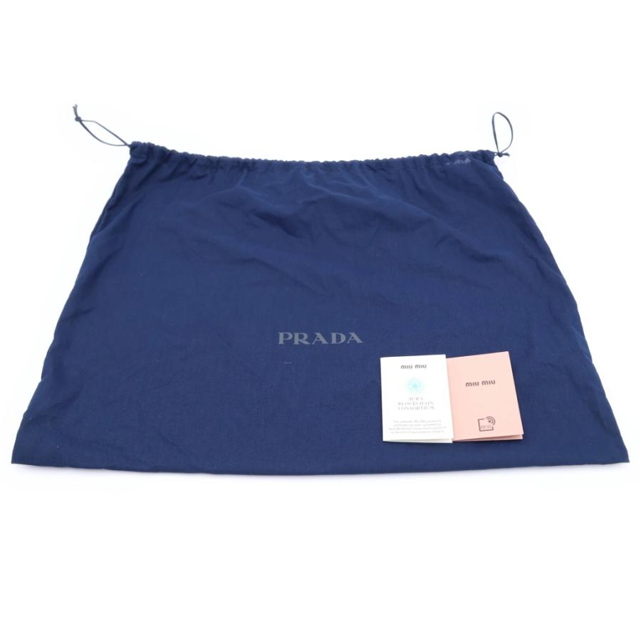 PRADA（プラダ） ロゴ刺繍 ドリル バケットハット 帽子 ベージュ