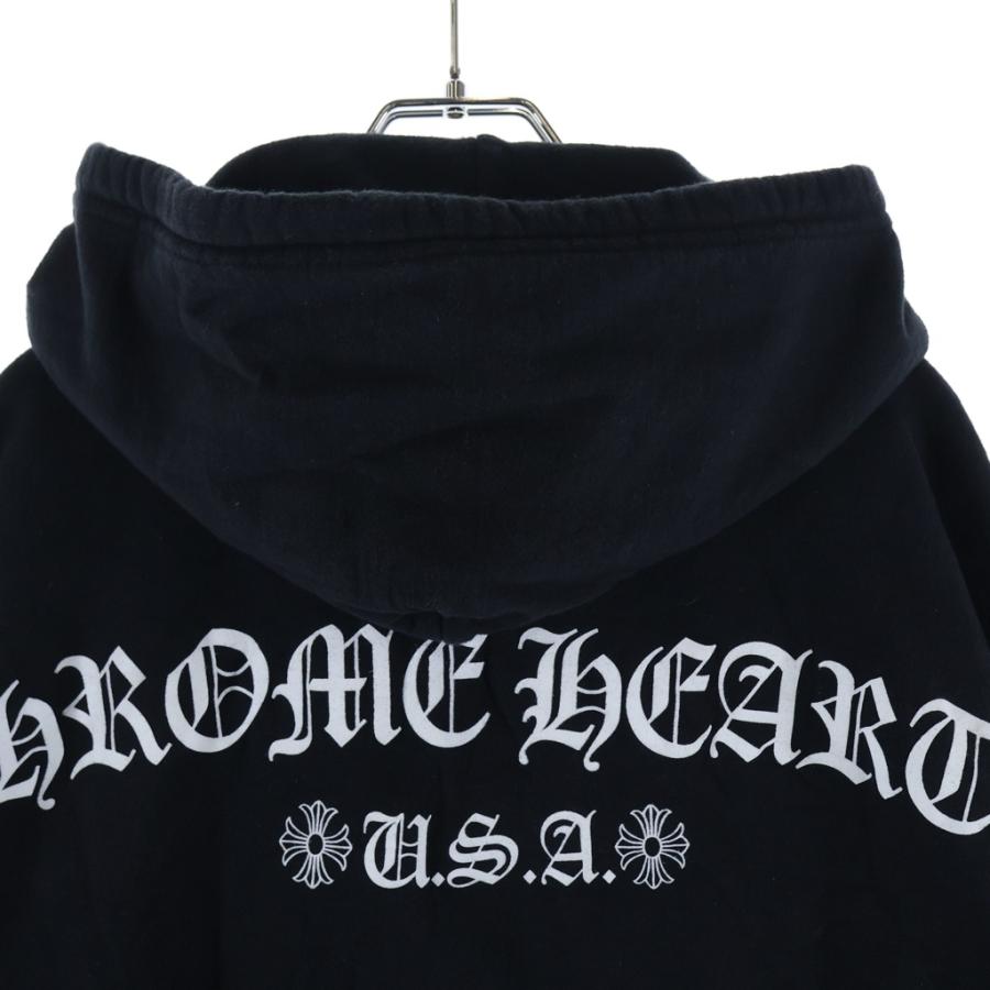 chrome hearts SWTSHRT HD ZIP バックアーチロゴ　M CHROME HEARTS（クロムハーツ） SWTSHRT HD ZIP 胸ロゴプリント バック