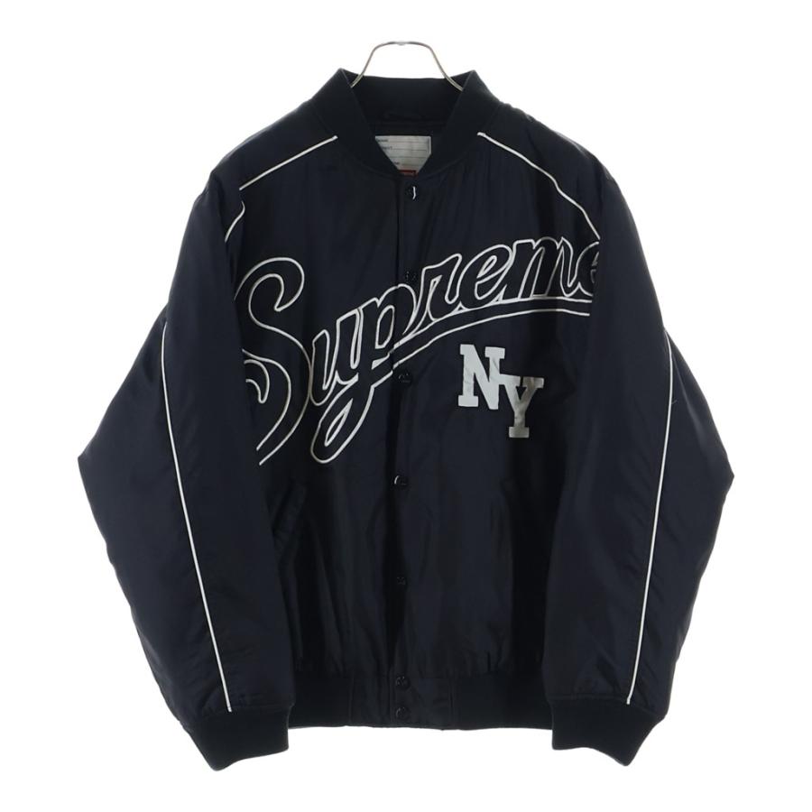Supreme スタジャン ブラック スクリプト Supreme（シュプリーム） 20AW Contrast Script Varsity Jacket