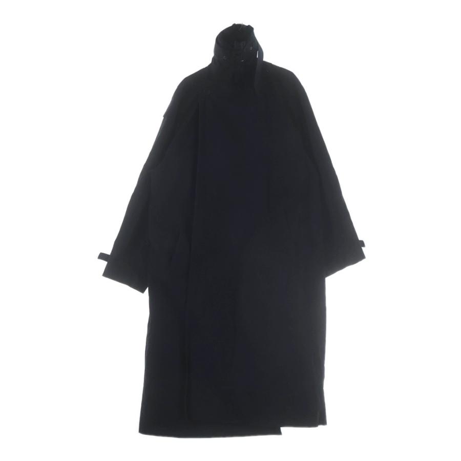 美品 VETEMENTS ブラック コート VETEMENTS（ヴェトモン） 19AW INCOGNITO COAT バック刺繍ロゴ