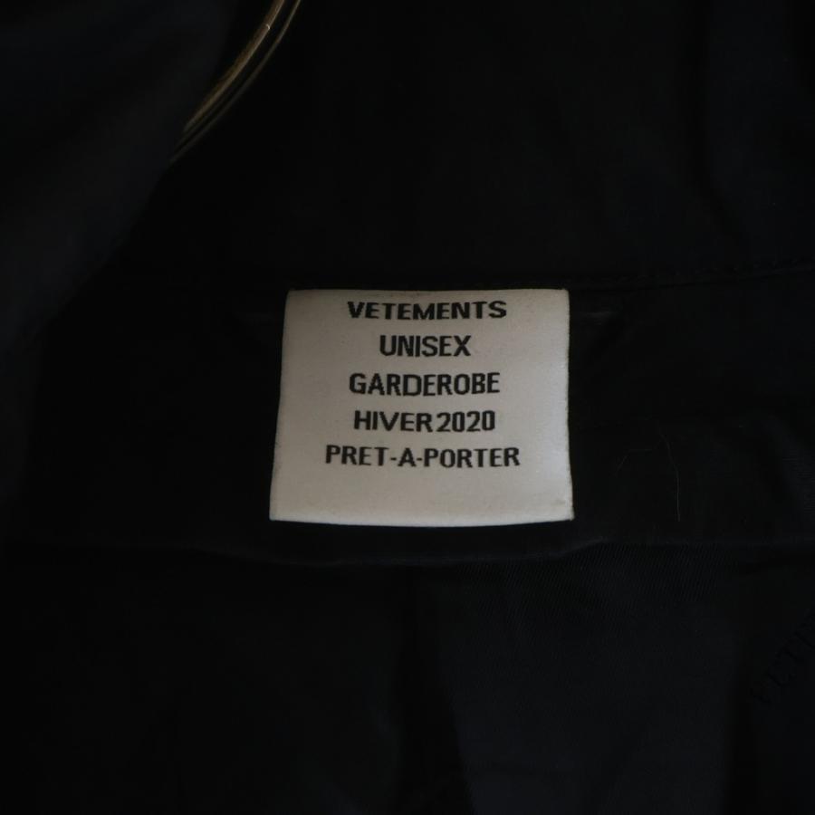 VETEMENTS（ヴェトモン） 19AW INCOGNITO COAT バック刺繍ロゴ