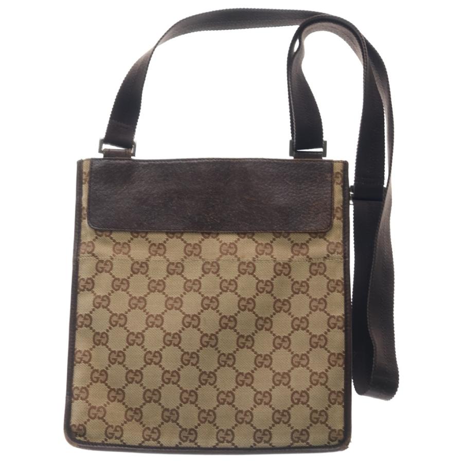 GUCCI（グッチ） GG キャンバス ショルダーバッグ ブラウン 27639