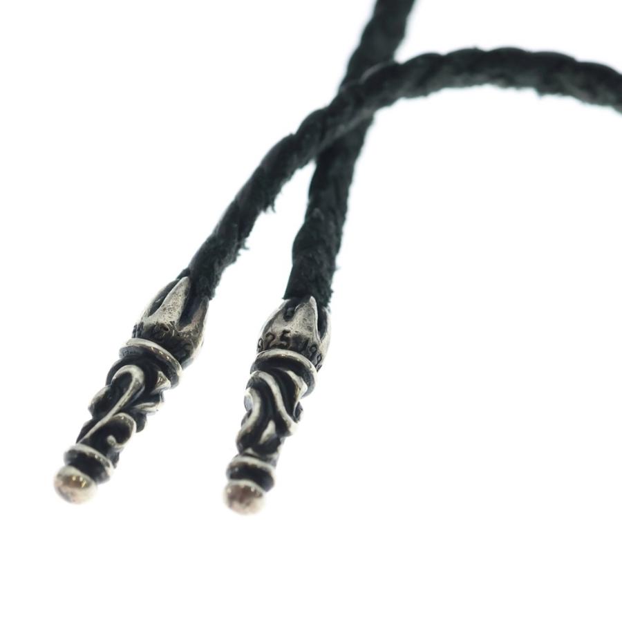 CHROME HEARTS（クロムハーツ） LEATHER BRAID SCROLL ネックレス