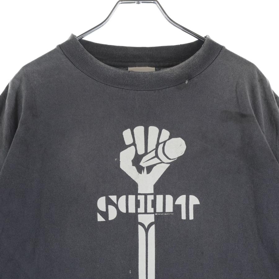 SAINT MICHAEL セントマイケル 25AW SS TEE FIST ダメージ加工 半袖T