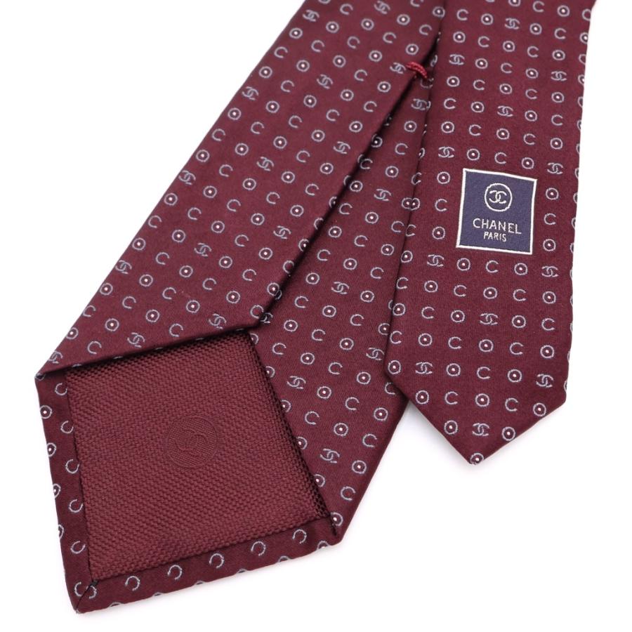 CHANEL シャネル 総柄 シルクネクタイ レッド CHANEL（シャネル） 総柄 シルクネクタイ レッド : BRING Yahoo