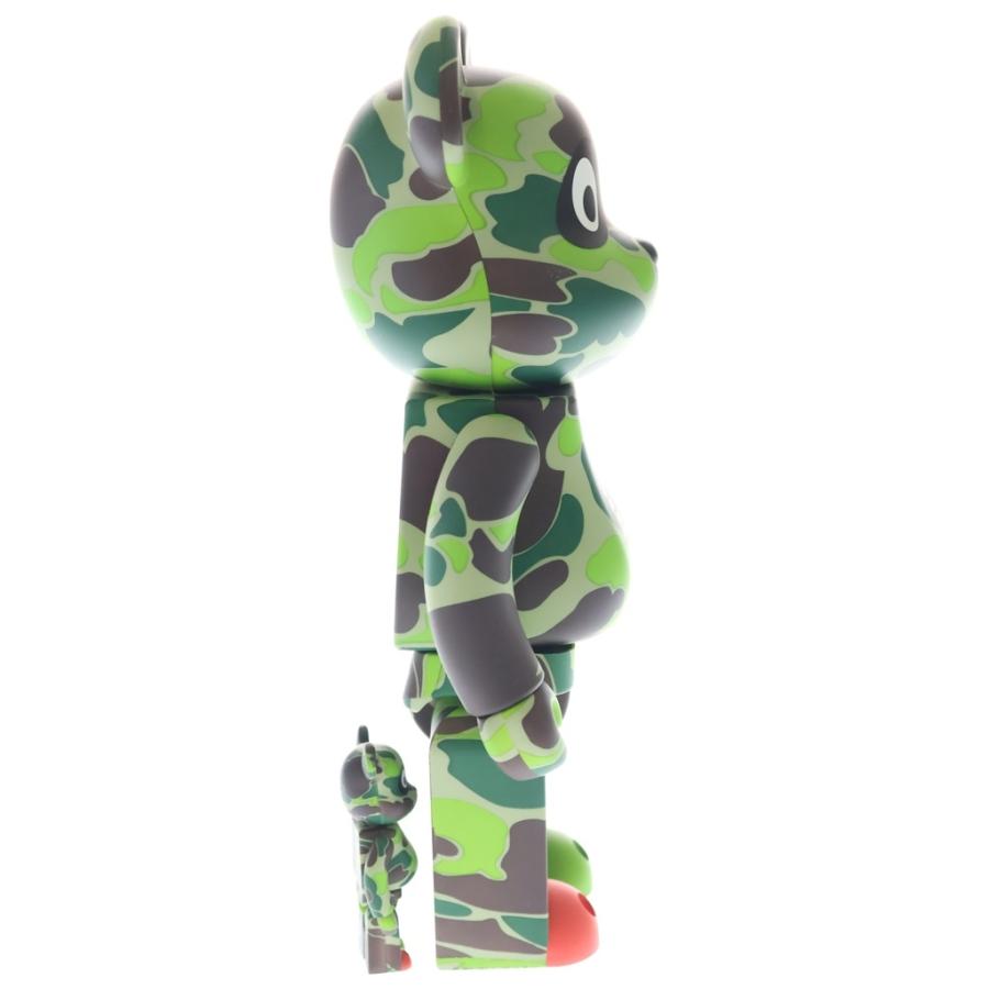 MEDICOM TOY メディコムトイ BE@RBRICK × atmos × STAPLE 100% & 400% ベアブリック フィギュア 人形 ホワイト/ブラック/グリーン MEDICOM TOY（メディコム・トイ） BE@RBRICK × atmos × STAPLE 100