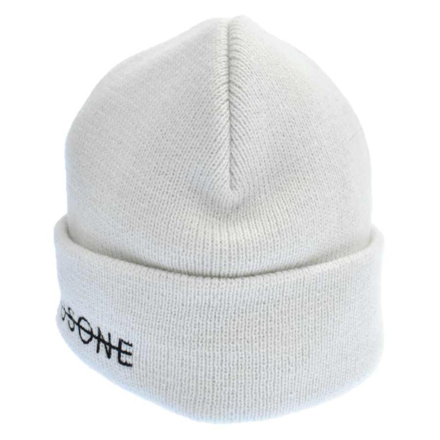 peaceminusone (ピースマイナスワン) ロゴ刺繍ビーニーニット帽