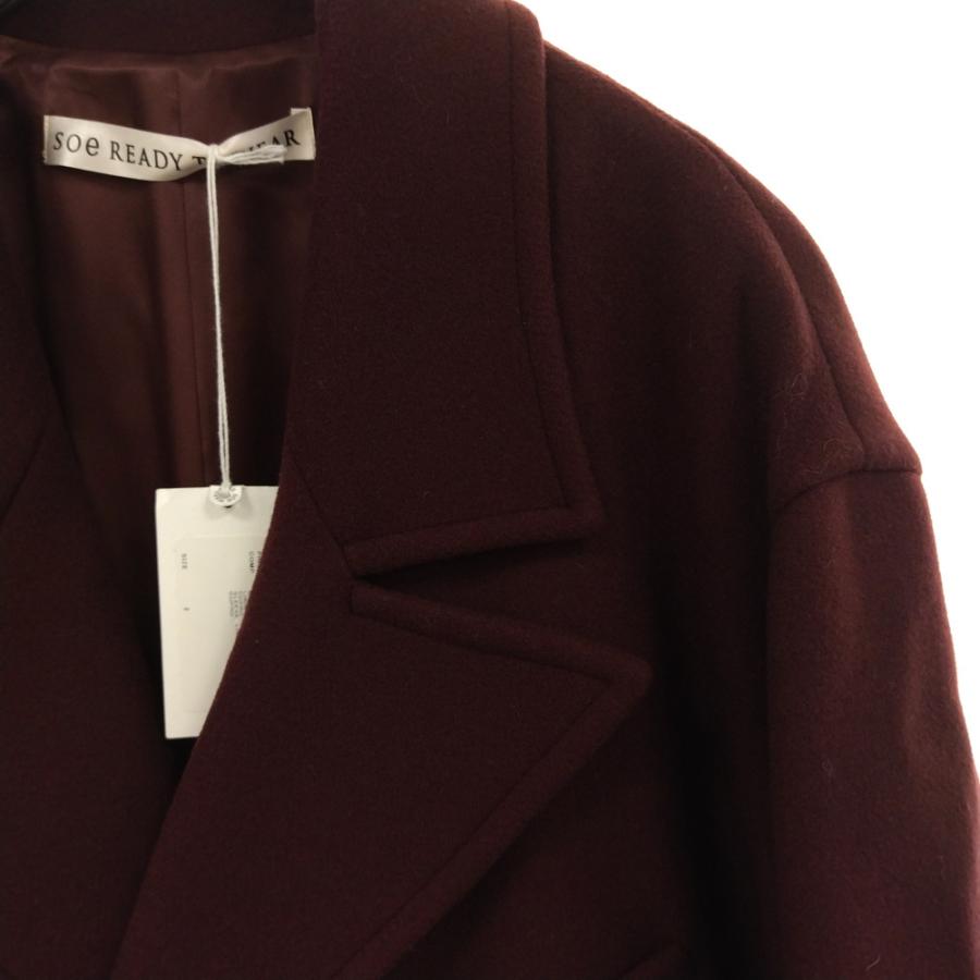 SOE READY TO WEAR バーガンディ チェスターコート SOE READY TO WEAR バーガンディ チェスターコート シングルチェスター