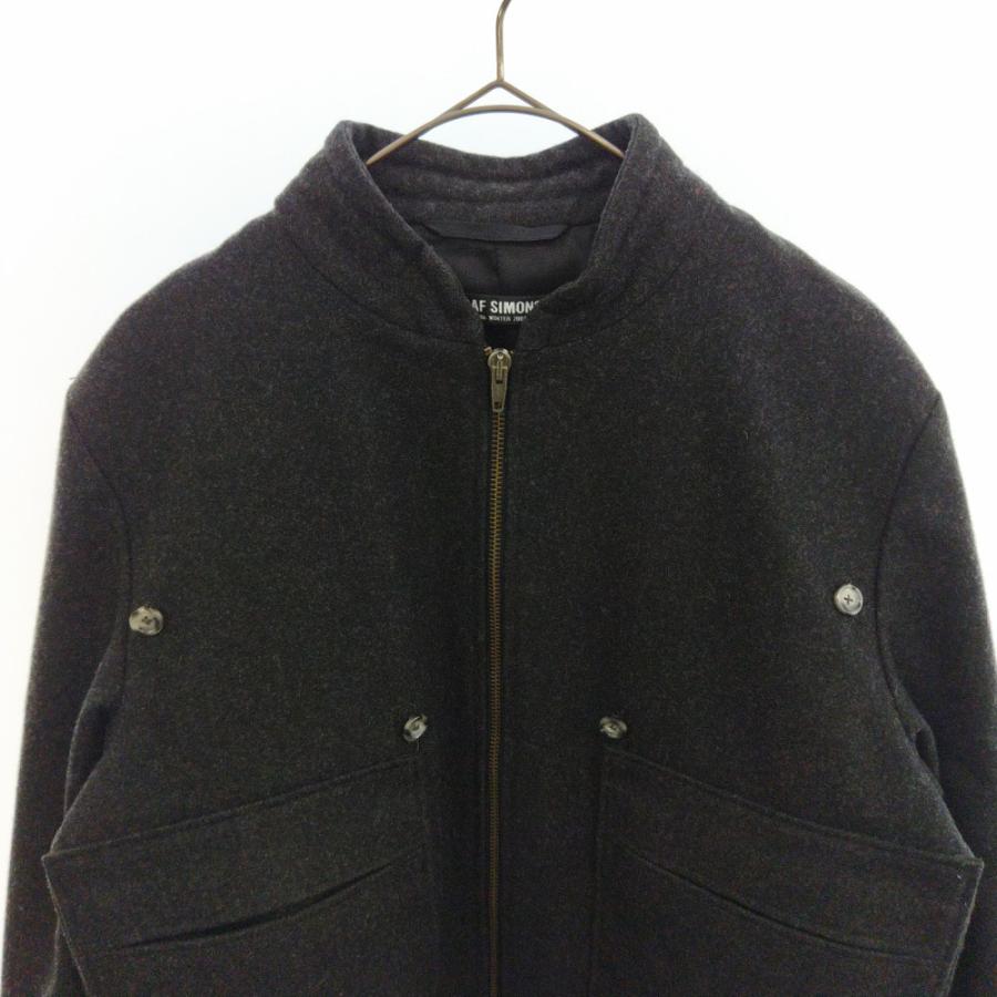 RAF SIMONS ラフシモンズ 07AW ウールストールジップアップ RAF SIMONS ラフシモンズ 07AW ウールストールジップアップ