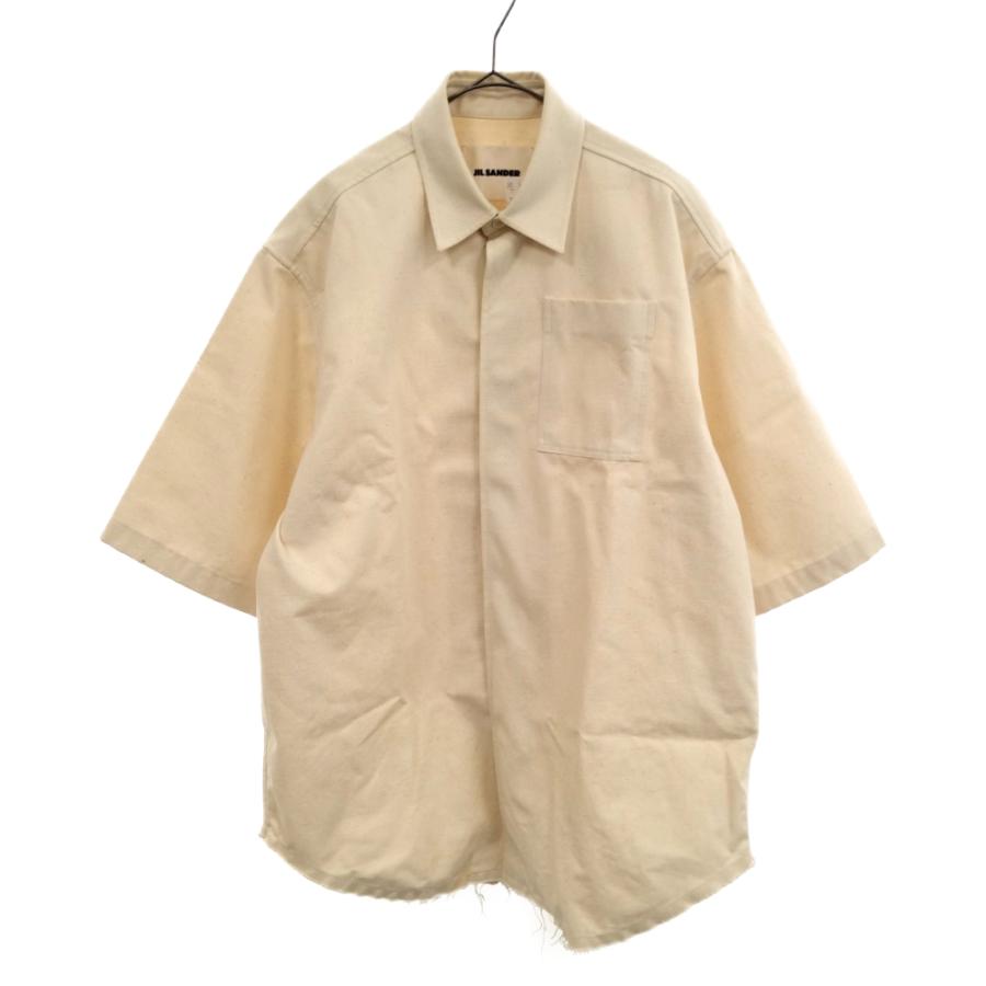 ジルサンダー 20SS バックロゴコットンキャンバス半袖シャツ HS JM BM  