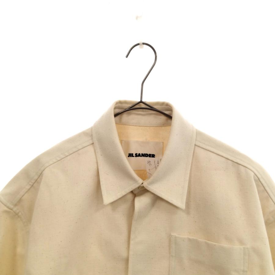 ジルサンダー 20SS バックロゴコットンキャンバス半袖シャツ HS JM BM  