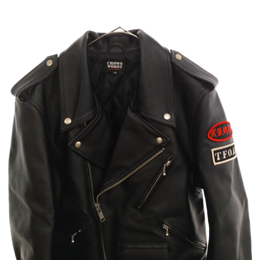 CROPPED HEADS クロップドヘッズ ×CROWS WORST ダブルレザーライダース