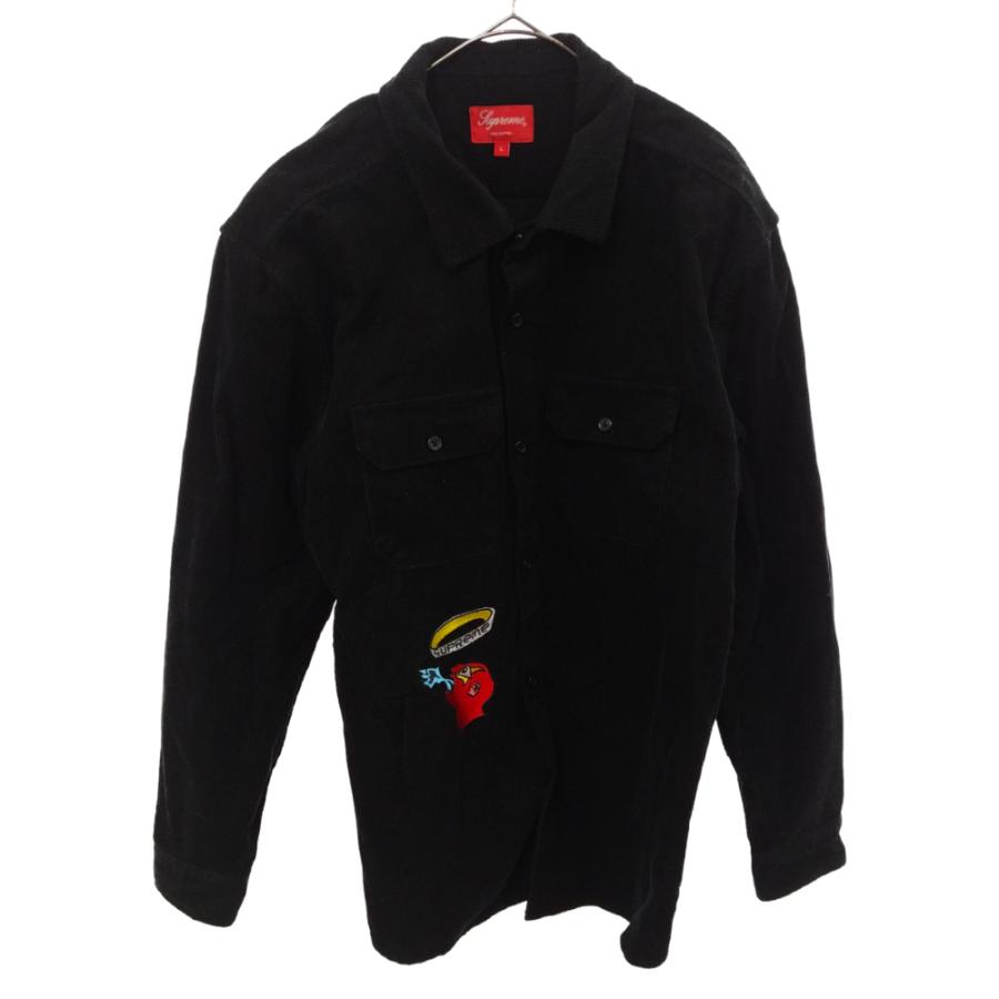 シュプリーム 21AW ゴンズ刺繍 コーデュロイワークシャツ 長袖シャツ  