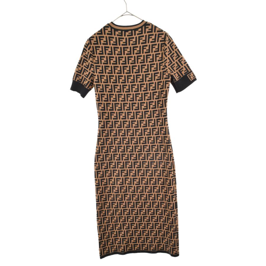 FENDI フェンディ ズッカ柄ニットロングワンピース FZD753 A5QG FENDI フェンディ ズッカ柄ニットロングワンピース FZD753 A5QG