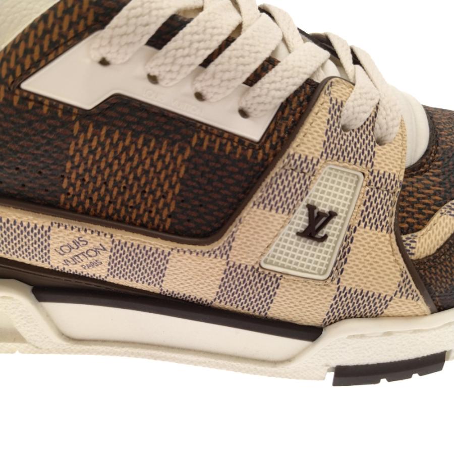 LOUIS VUITTON ルイヴィトン LV Trainer Sneaker LVトレーナーダミエ総柄ローカットスニーカー 1AAST7 ブラウン