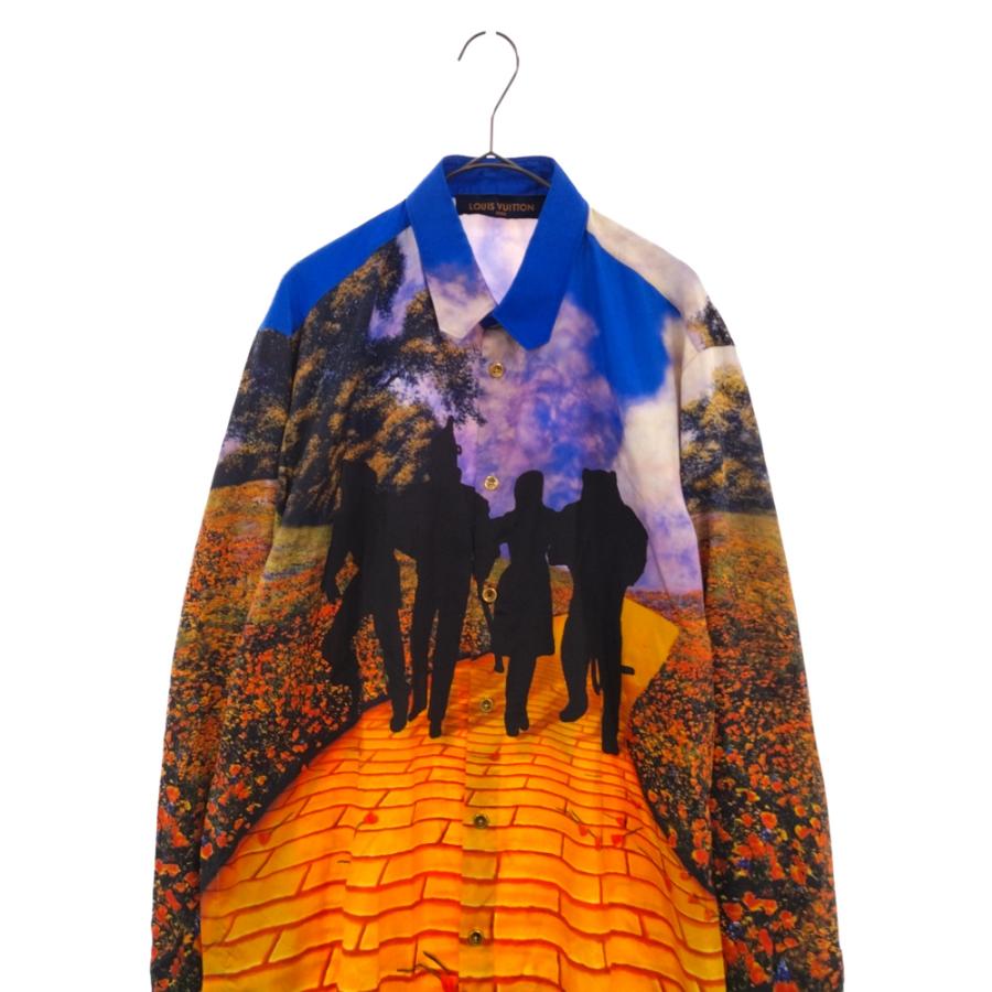 LOUIS VUITTON ルイヴィトン 19SS オズの魔法使い 総柄シルクシャツ 